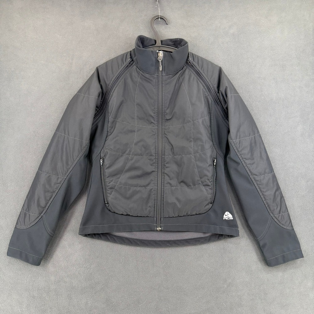 Vintage Nike ACG Clima-FIT Full Zip Jacket Black Mens Size S Early 2000s Y2K